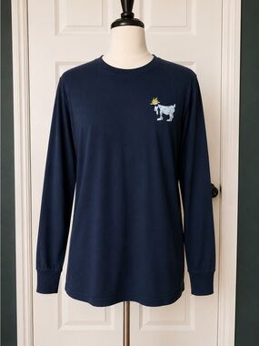 Men’s Long-Sleeve Goat USA T-Shirt Size L